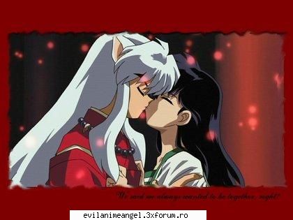 galerie inuyasha kagome simple kiss