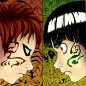 gaara trei- gaara lock lee