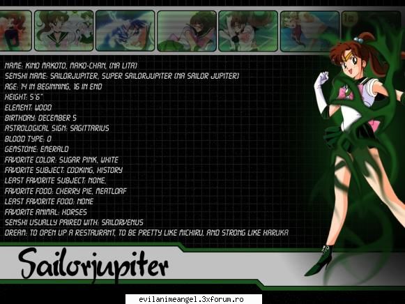Sailor Jupiter sau Makoto Kino - 10.Sailor Jupiter - Sailor moon