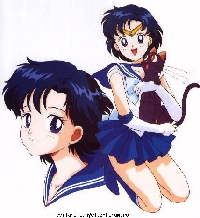 Sailor mercury sau ami mizuno - 2 sailor mercury si luna - Sailor moon