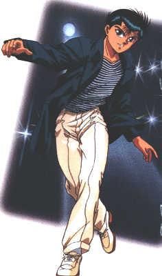 Yusuke Urameshi - imi place ca e comic, serios, bun si este foarte - Yu yu hakusho