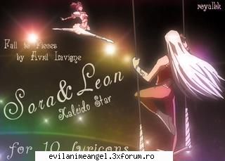 galeria kaleido star - leon si sora- acrobatia ingerului - Kaleido star