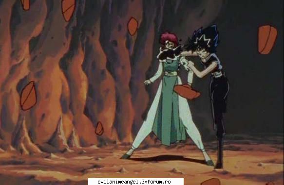hiei si kurama - Cand luptau impotriva lui Sensui - Yu yu hakusho
