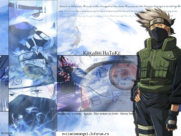 kakashi - e interesant tipul, imi place ca, 'cateodata face - Naruto