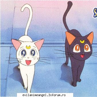 pisicile lunare artemis & luna - luna si artemis - Sailor moon