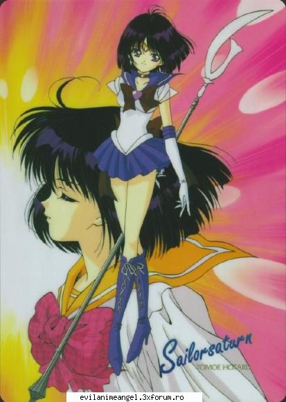 tomoe hotaru sau sailor saturn - este draguta cam timida si mai ales ca este - Sailor moon